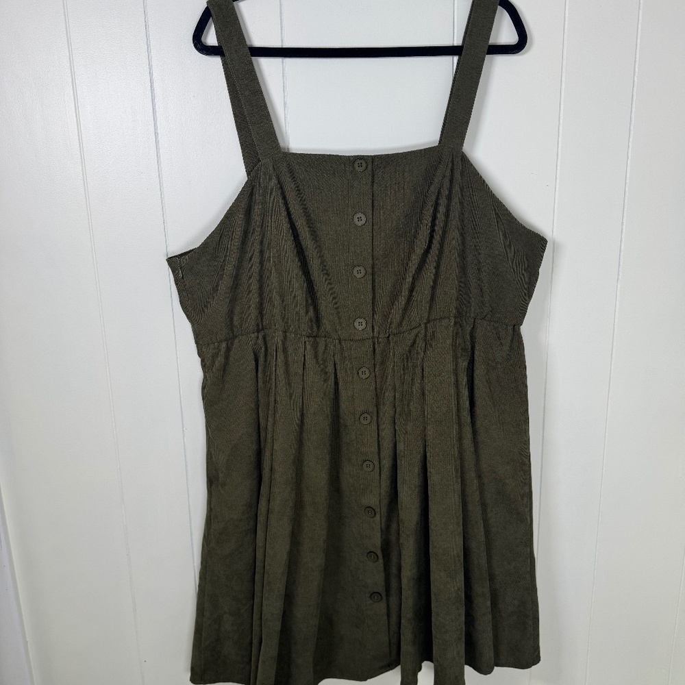 Shein Fit Plus Corduroy Overall Dress
